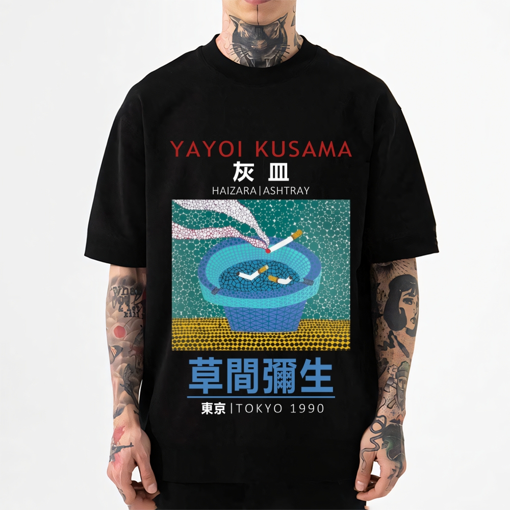 Yayoi Kusama Dots Ashtray Japanese Style Classic Tee