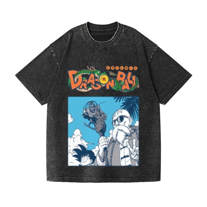 Dragon Ball Vintage Wash Japanese Design T-Shirt