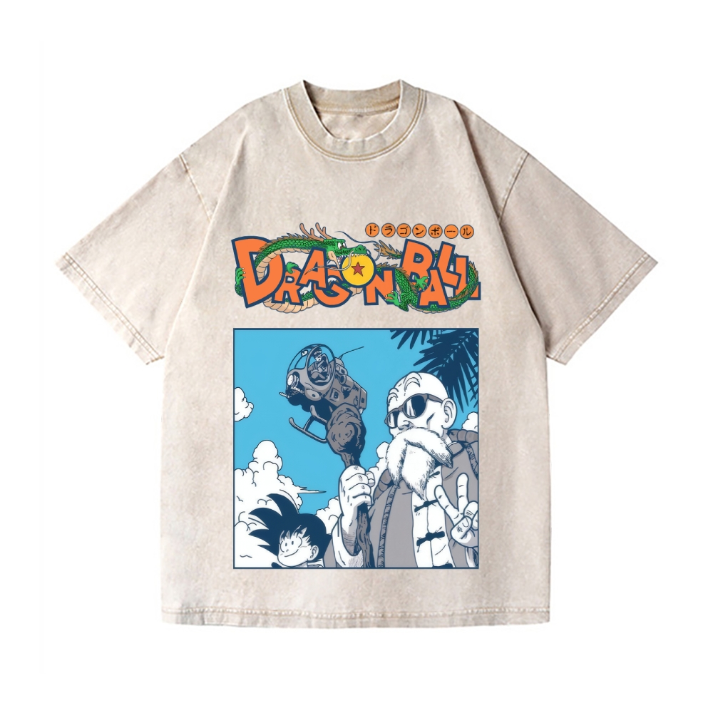 Dragon Ball Vintage Wash Japanese Design T-Shirt