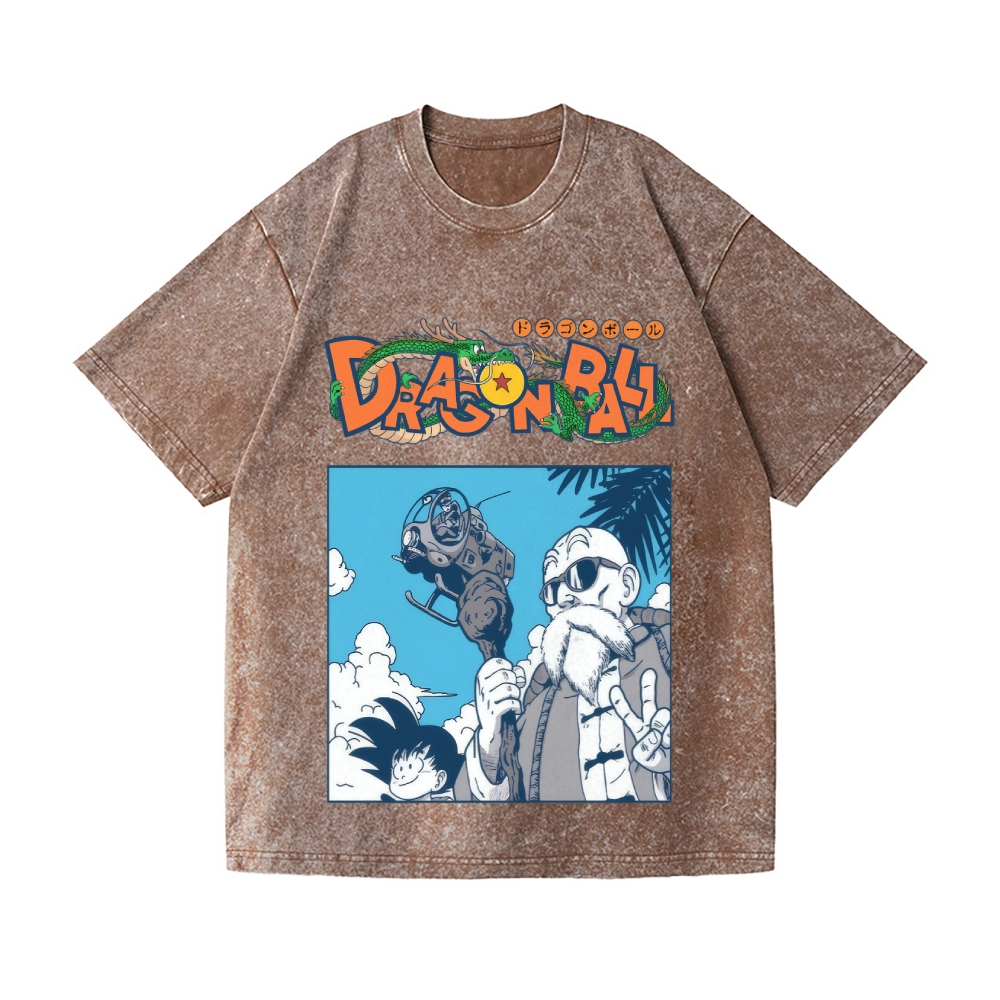 Dragon Ball Vintage Wash Japanese Design T-Shirt