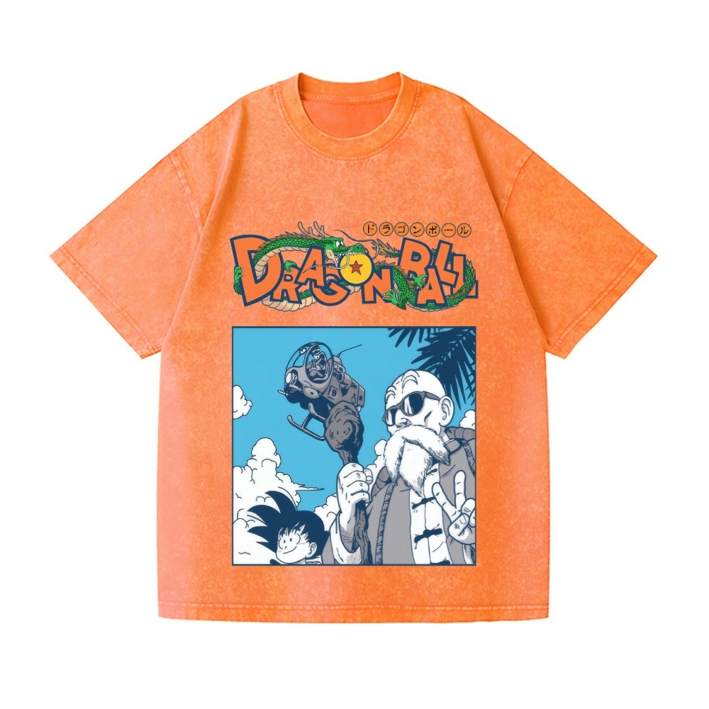 Dragon Ball Vintage Wash Japanese Design T-Shirt