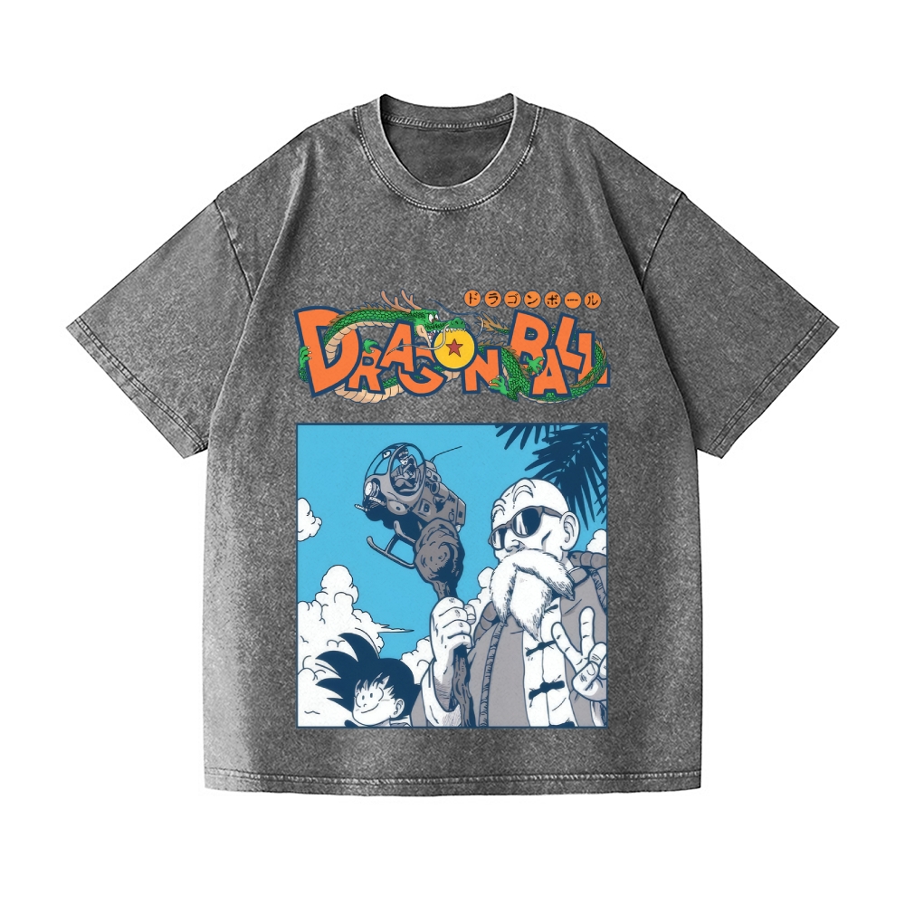 Dragon Ball Vintage Wash Japanese Design T-Shirt
