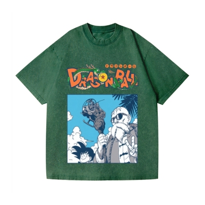 Dragon Ball Vintage Wash Japanese Design T-Shirt