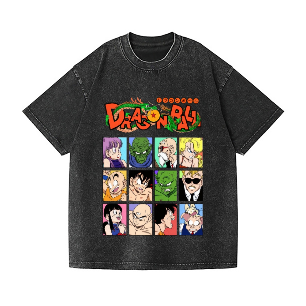 Dragon Ball Vintage Wash Japanese Design T-Shirt