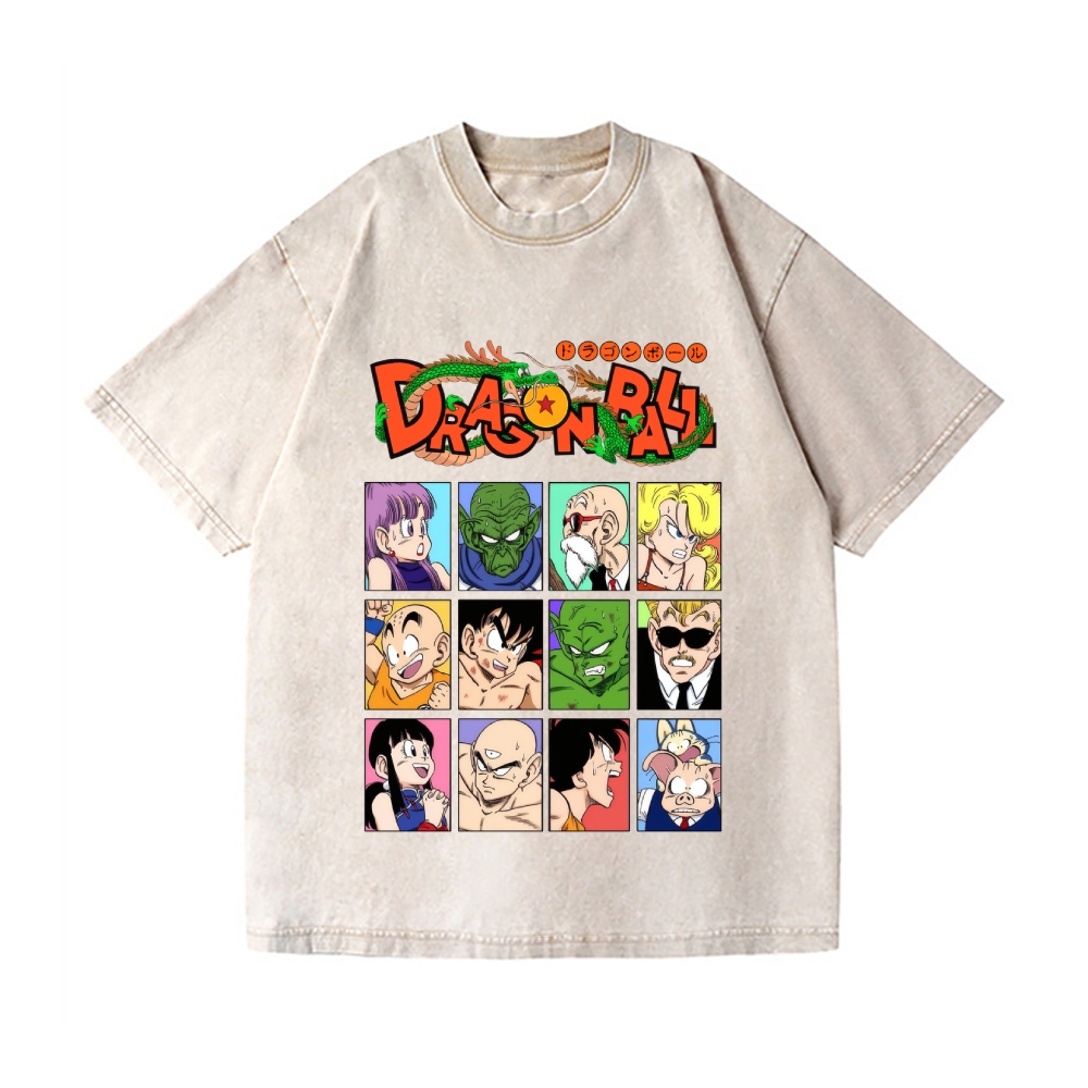 Dragon Ball Vintage Wash Japanese Design T-Shirt