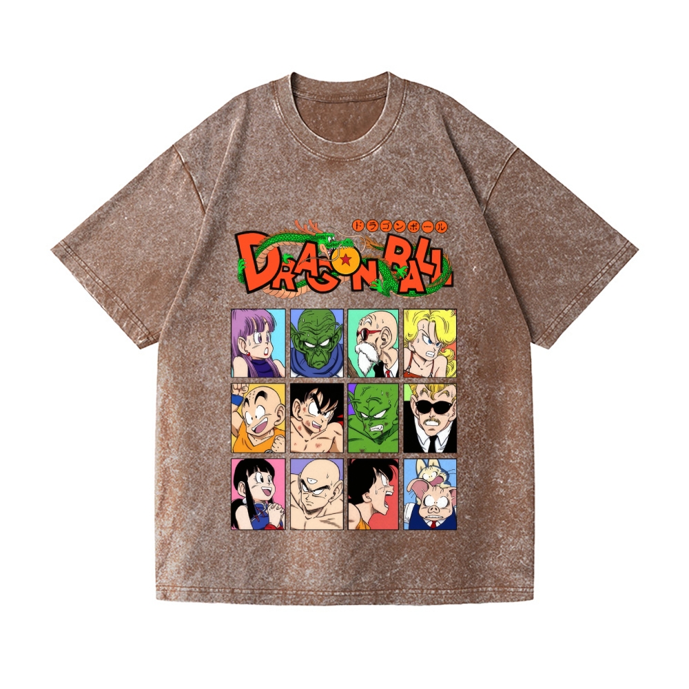 Dragon Ball Vintage Wash Japanese Design T-Shirt