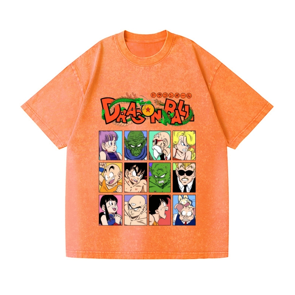 Dragon Ball Vintage Wash Japanese Design T-Shirt