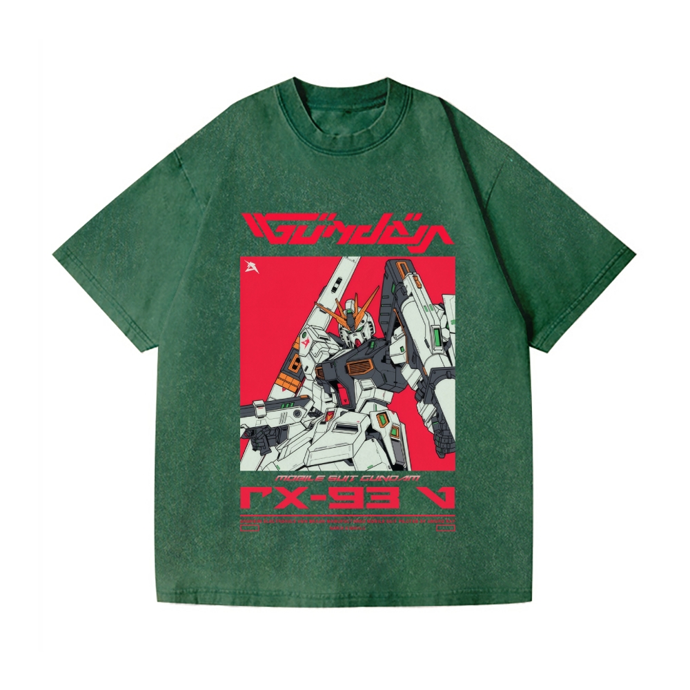 Gundam Vintage Wash Japanese Design T-Shirt
