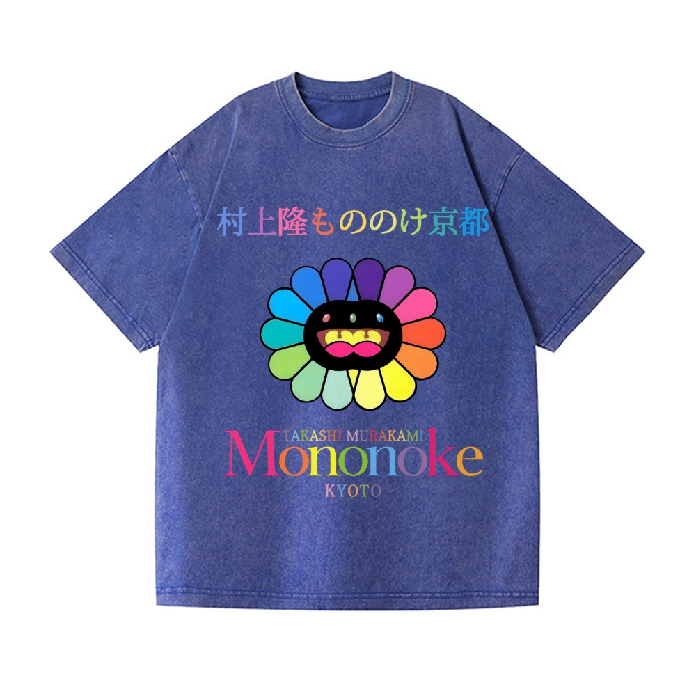 Mononoke Sunflower Vintage Wash Japanese Design T-Shirt