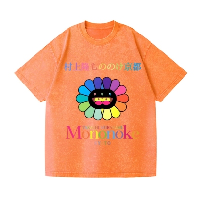 Mononoke Sunflower Vintage Wash Japanese Design T-Shirt