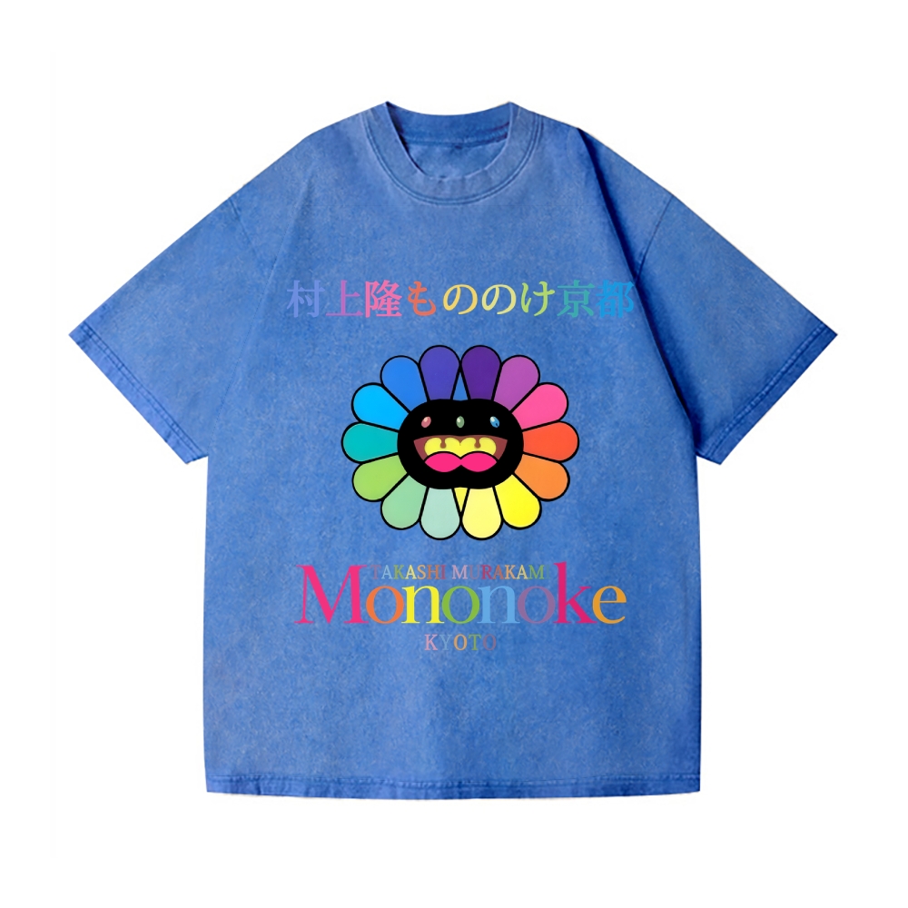 Mononoke Sunflower Vintage Wash Japanese Design T-Shirt