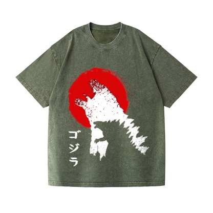 Kaiju Vintage Wash Japanese Design T-Shirt