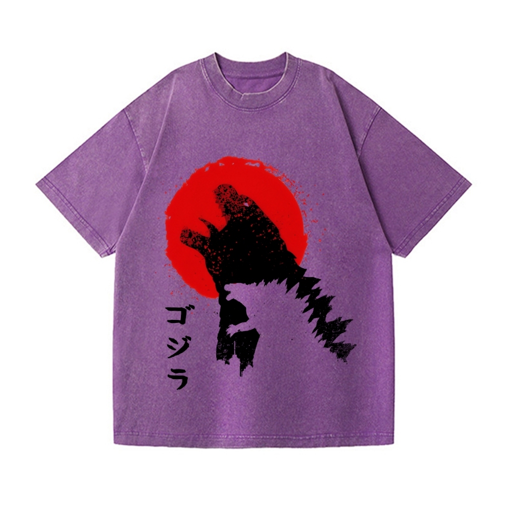 Kaiju Vintage Wash Japanese Design T-Shirt