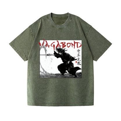 Vagabond Miyamoto Musashi Vintage Wash Japanese Design T-Shirt