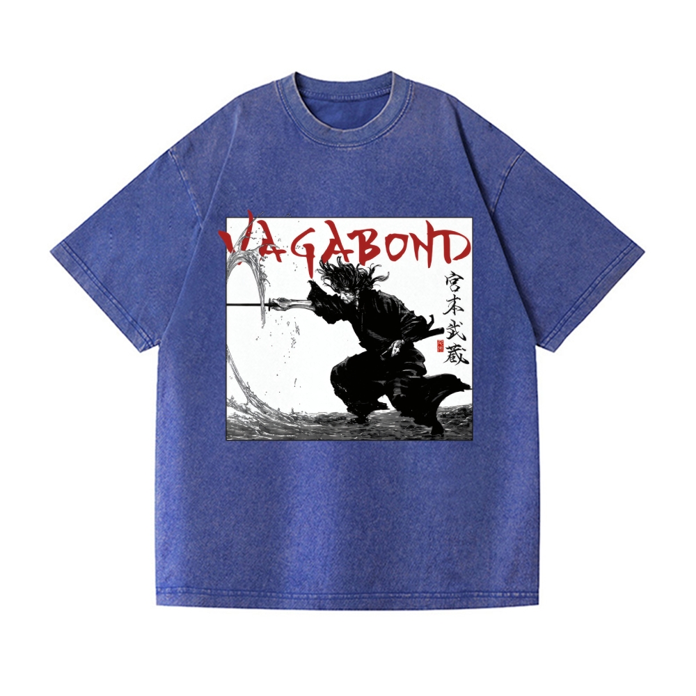 Vagabond Miyamoto Musashi Vintage Wash Japanese Design T-Shirt