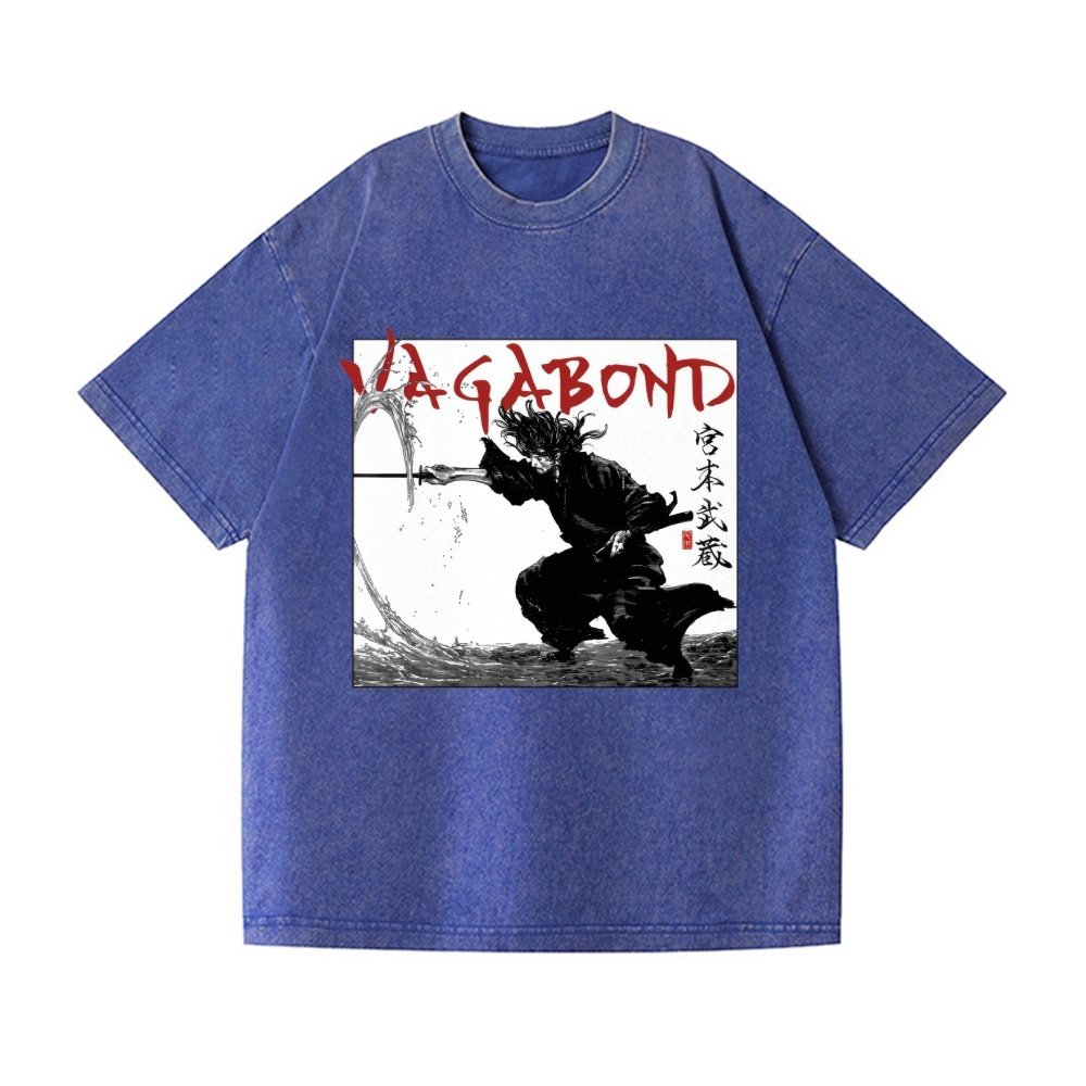 Vagabond Miyamoto Musashi Vintage Wash Japanese Design T-Shirt