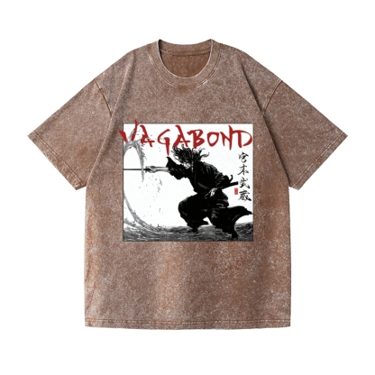 Vagabond Miyamoto Musashi Vintage Wash Japanese Design T-Shirt