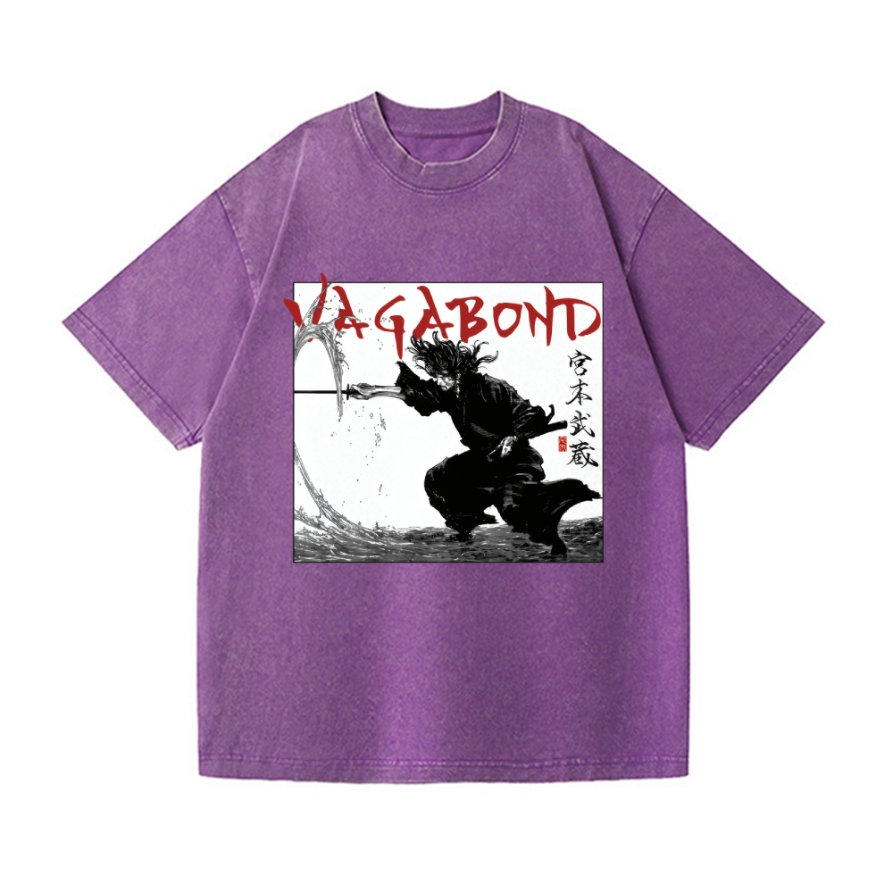 Vagabond Miyamoto Musashi Vintage Wash Japanese Design T-Shirt