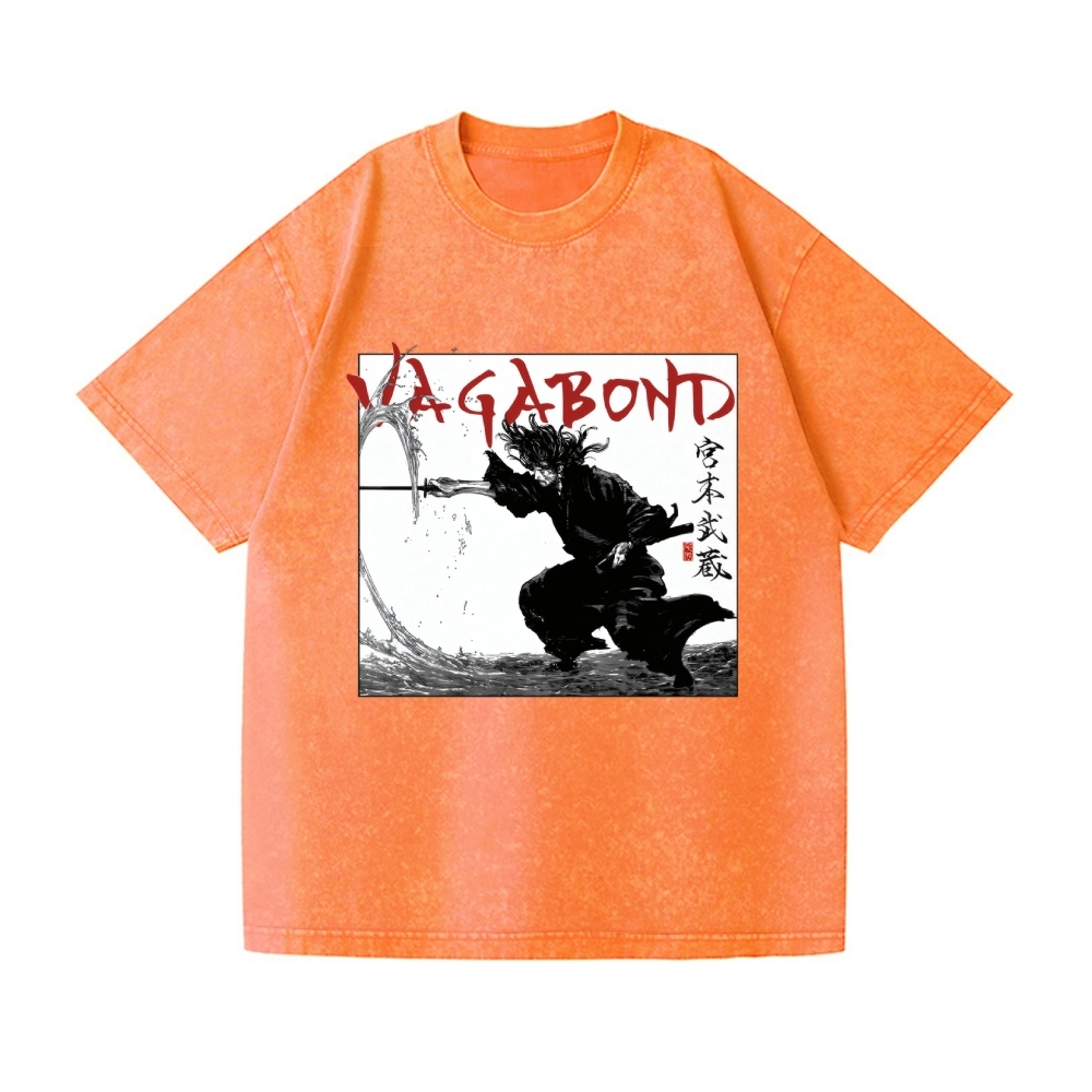 Vagabond Miyamoto Musashi Vintage Wash Japanese Design T-Shirt