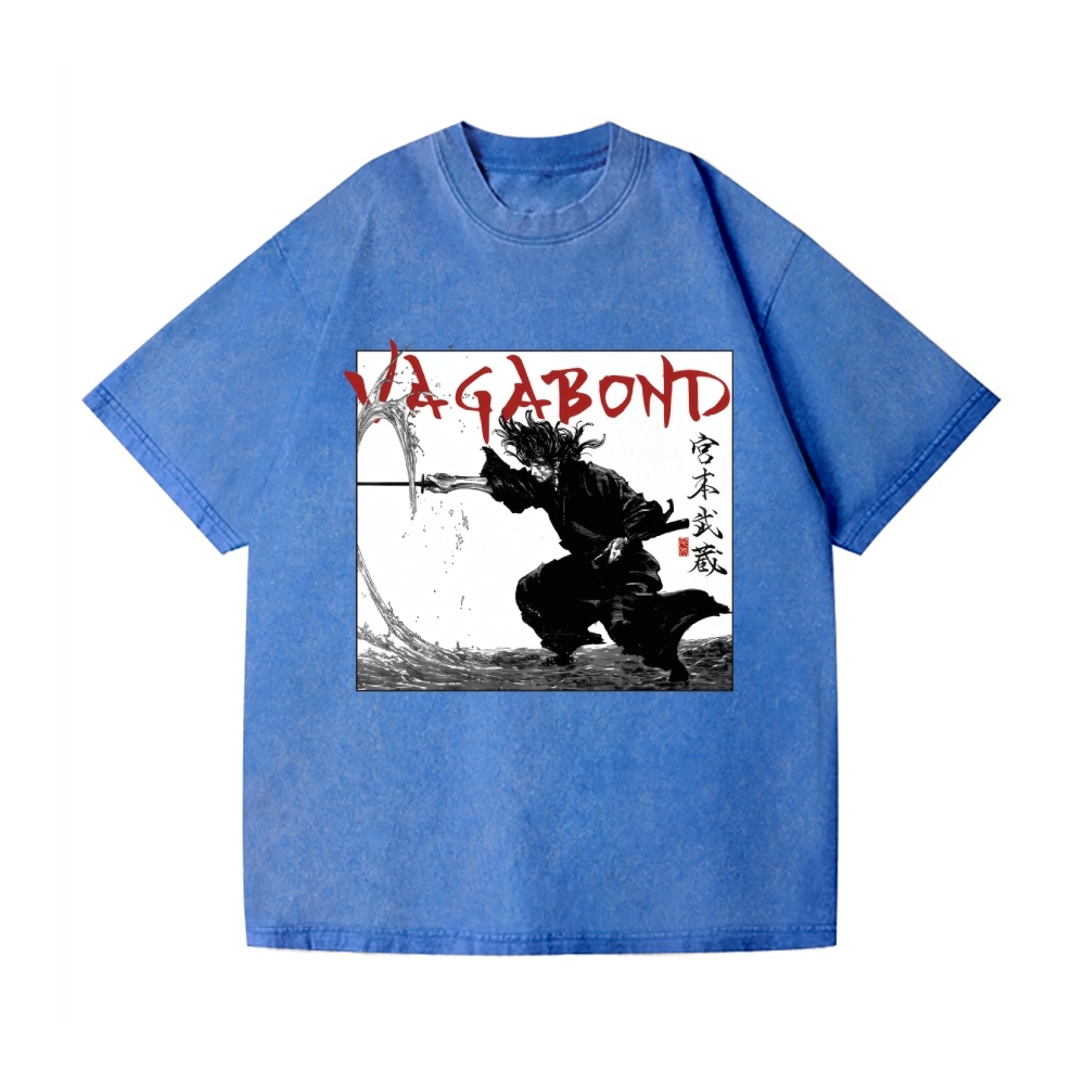 Vagabond Miyamoto Musashi Vintage Wash Japanese Design T-Shirt