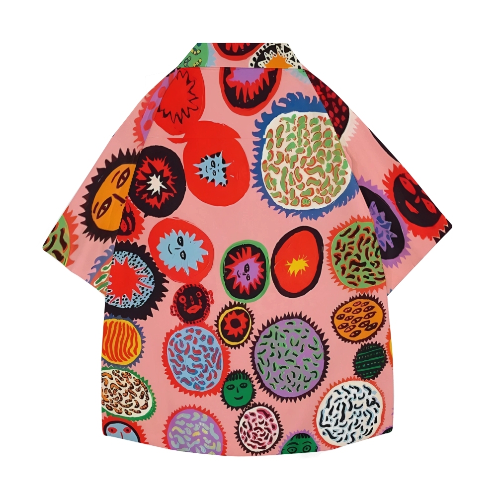 Yayoi Kusama Dot Japanese Style Camp Shirt