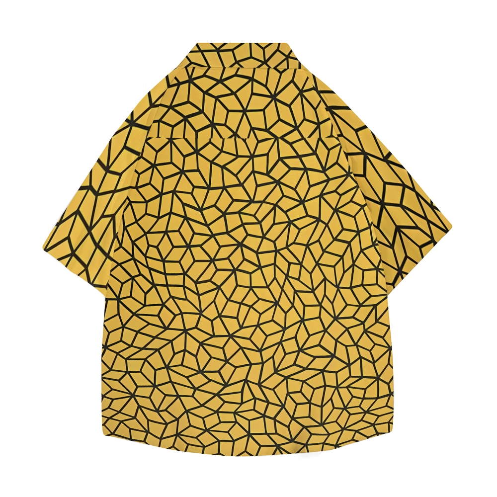 Yayoi Kusama Geometric Japanese Style Camp Shirt