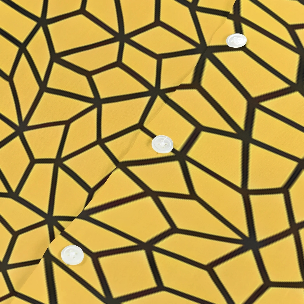 Yayoi Kusama Geometric Japanese Style Camp Shirt