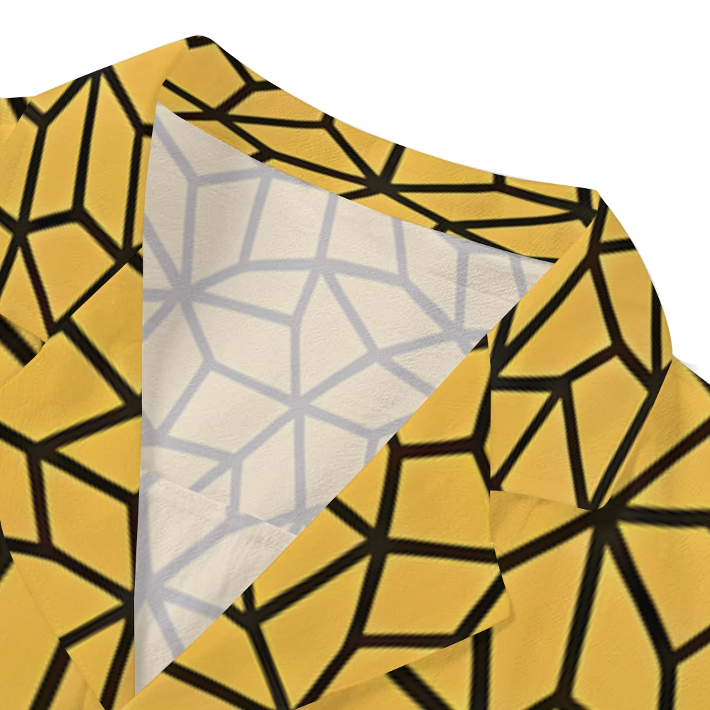 Yayoi Kusama Geometric Japanese Style Camp Shirt