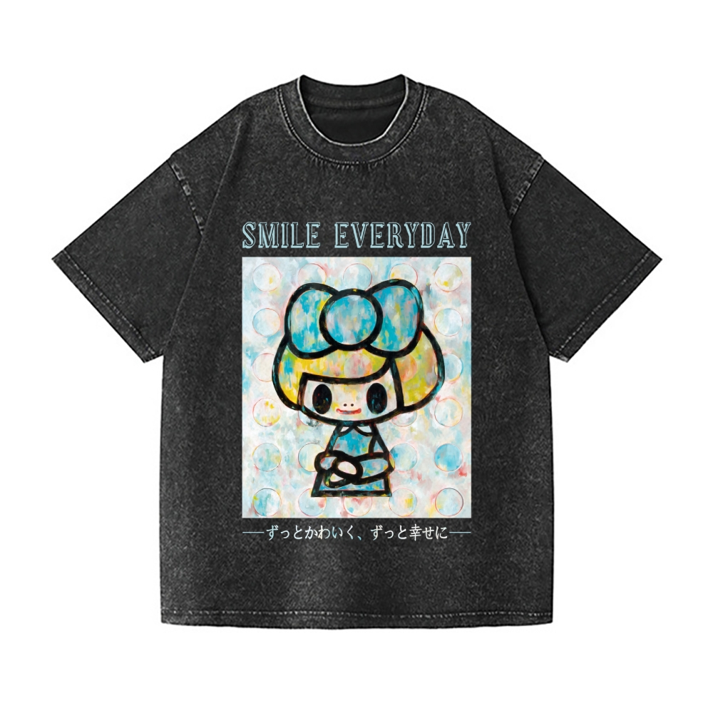 Tomoko Nagao Vintage Wash Japanese Design T-Shirt