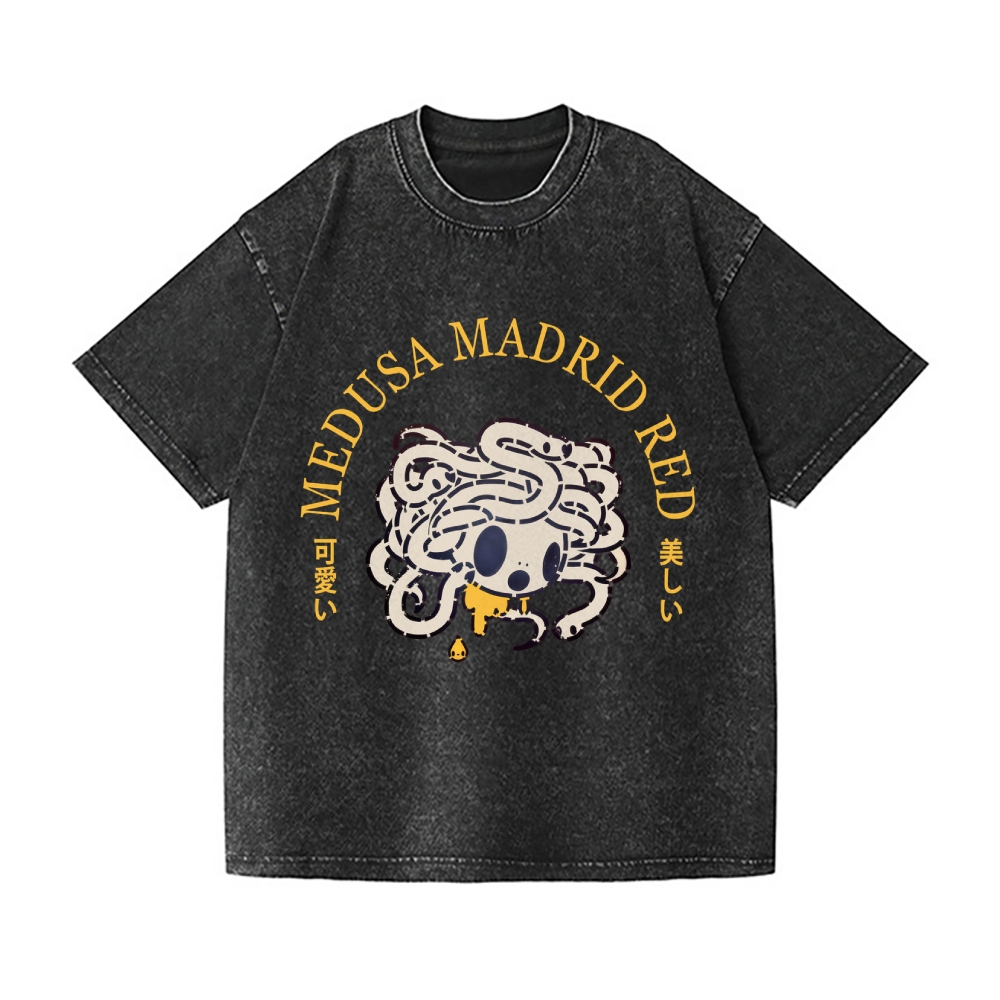 Tomoko Nagao Medusa Madrid Vintage Wash Japanese Design T-Shirt