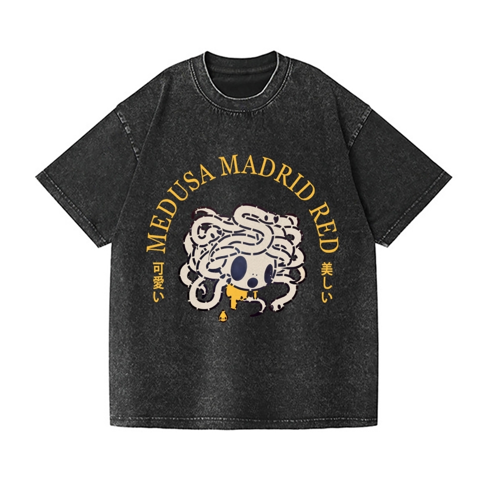 Tomoko Nagao Medusa Madrid Vintage Wash Japanese Design T-Shirt