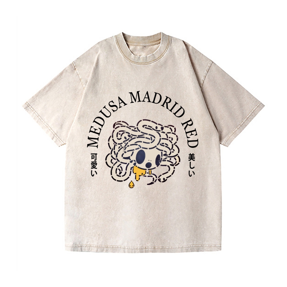 Tomoko Nagao Medusa Madrid Vintage Wash Japanese Design T-Shirt