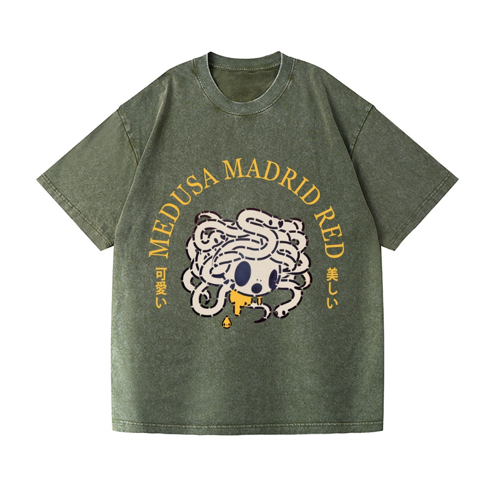 Tomoko Nagao Medusa Madrid Vintage Wash Japanese Design T-Shirt
