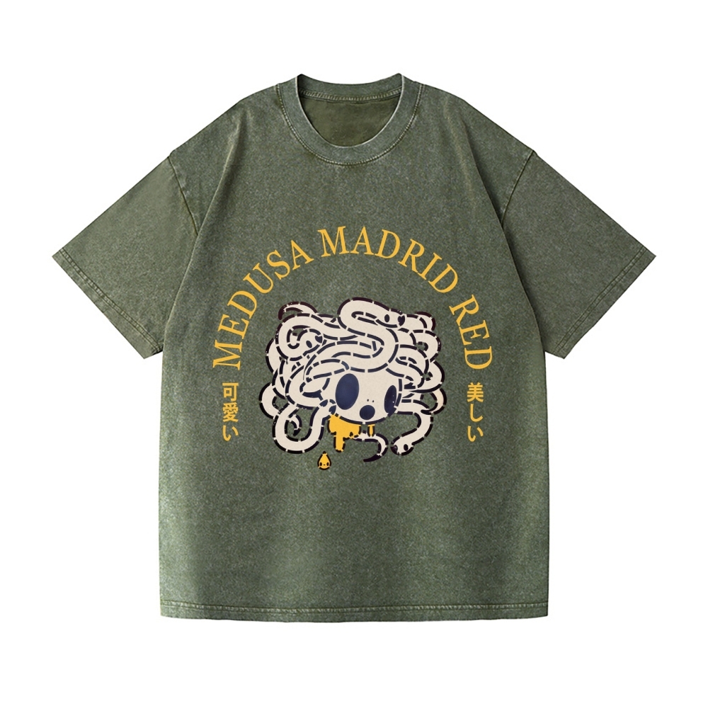 Tomoko Nagao Medusa Madrid Vintage Wash Japanese Design T-Shirt