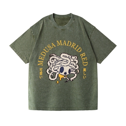 Tomoko Nagao Medusa Madrid Vintage Wash Japanese Design T-Shirt