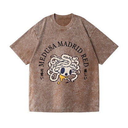 Tomoko Nagao Medusa Madrid Vintage Wash Japanese Design T-Shirt
