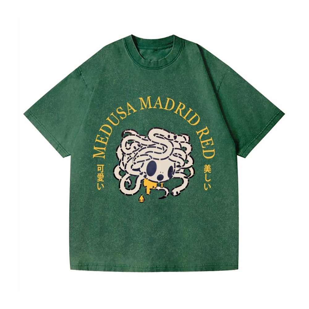 Tomoko Nagao Medusa Madrid Vintage Wash Japanese Design T-Shirt