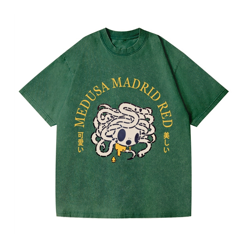 Tomoko Nagao Medusa Madrid Vintage Wash Japanese Design T-Shirt