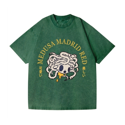 Tomoko Nagao Medusa Madrid Vintage Wash Japanese Design T-Shirt