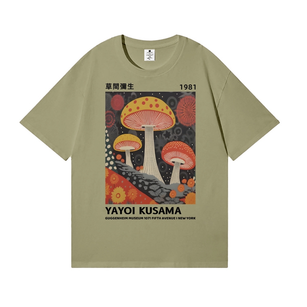 Yayoi Kusama Mushrooms Japanese Style Classic Tee