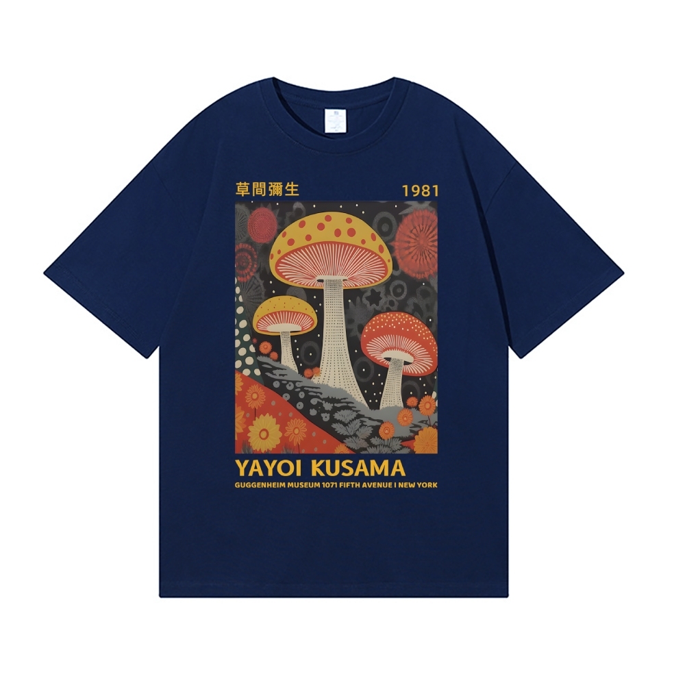 Yayoi Kusama Mushrooms Japanese Style Classic Tee