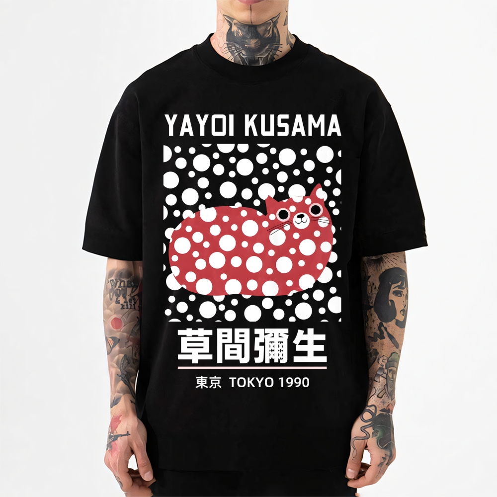Yayoi Kusama Cat Japanese Style Classic Tee