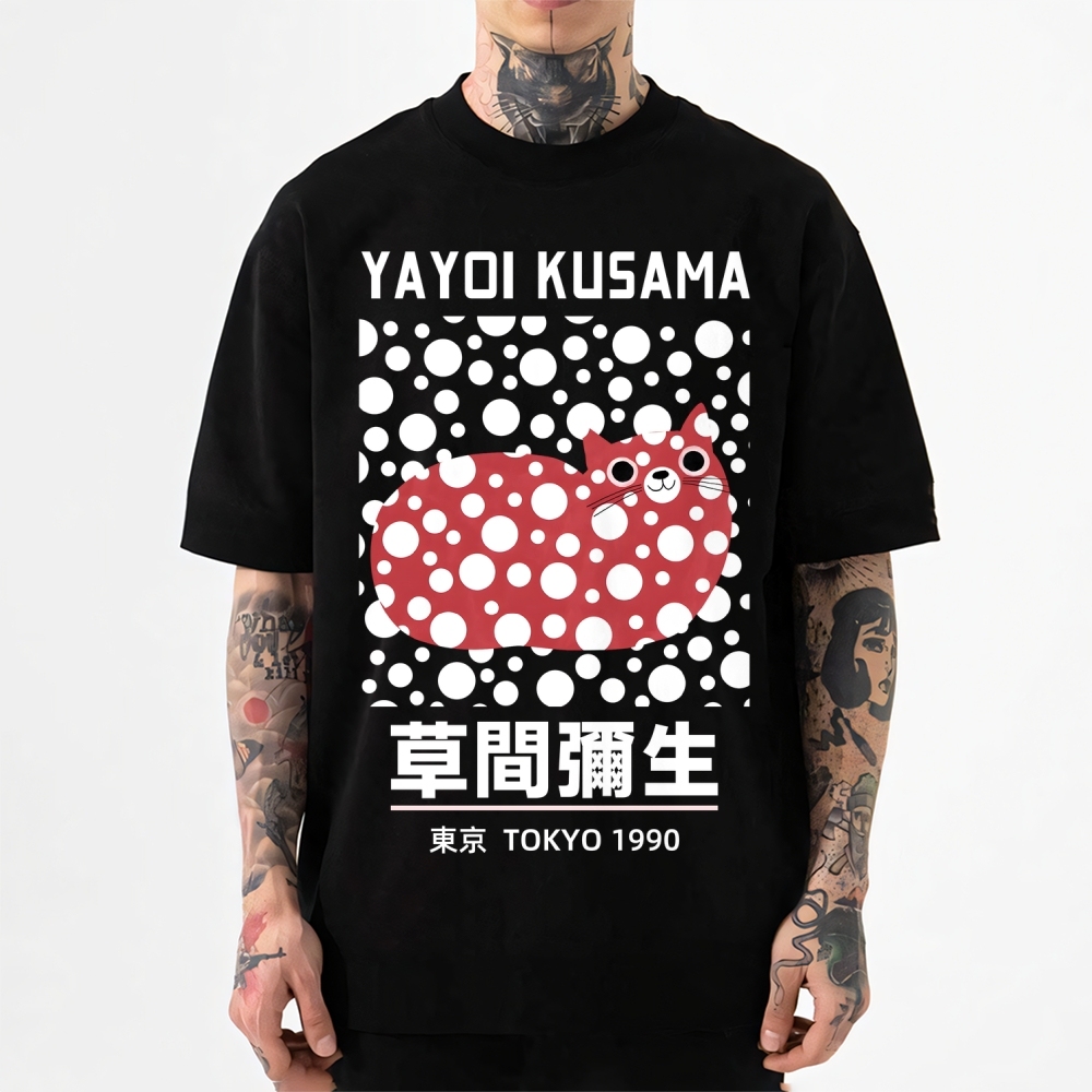 Yayoi Kusama Cat Japanese Style Classic Tee