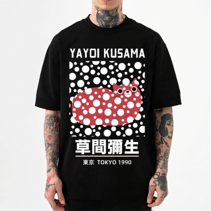Yayoi Kusama Cat Japanese Style Classic Tee