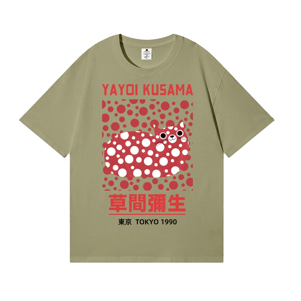 Yayoi Kusama Cat Japanese Style Classic Tee