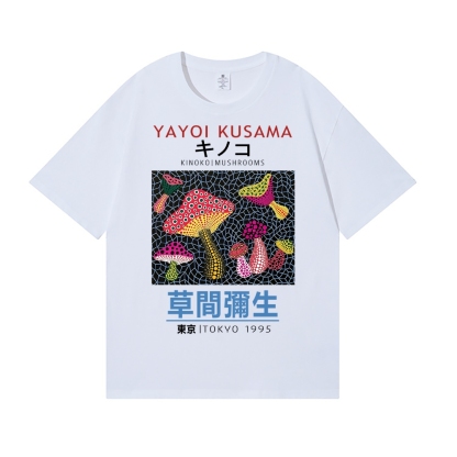 Yayoi Kusama Mushrooms Japanese Style Classic Tee