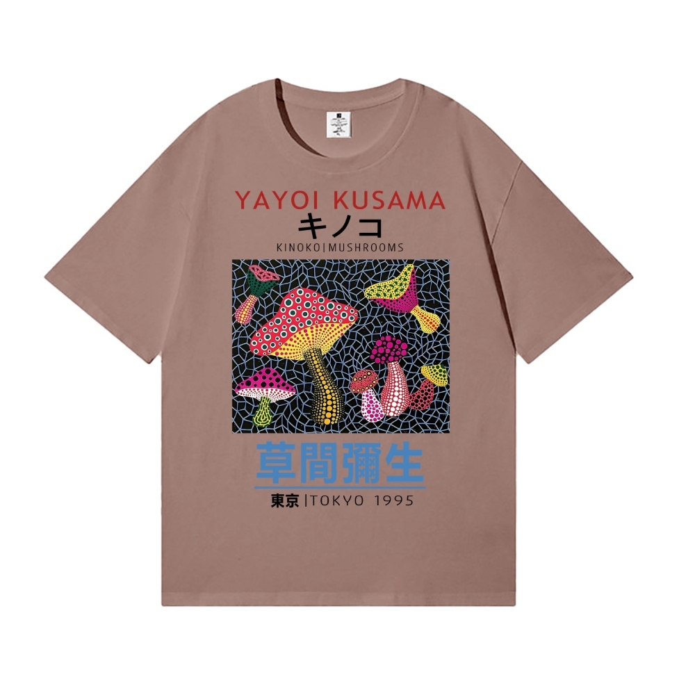 Yayoi Kusama Mushrooms Japanese Style Classic Tee