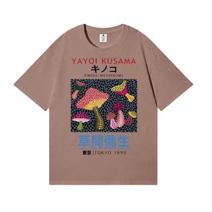 Yayoi Kusama Mushrooms Japanese Style Classic Tee