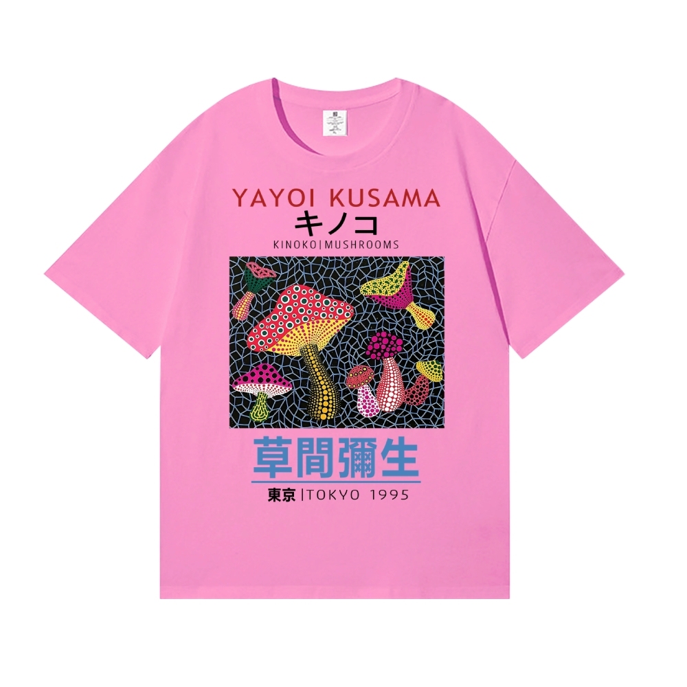 Yayoi Kusama Mushrooms Japanese Style Classic Tee