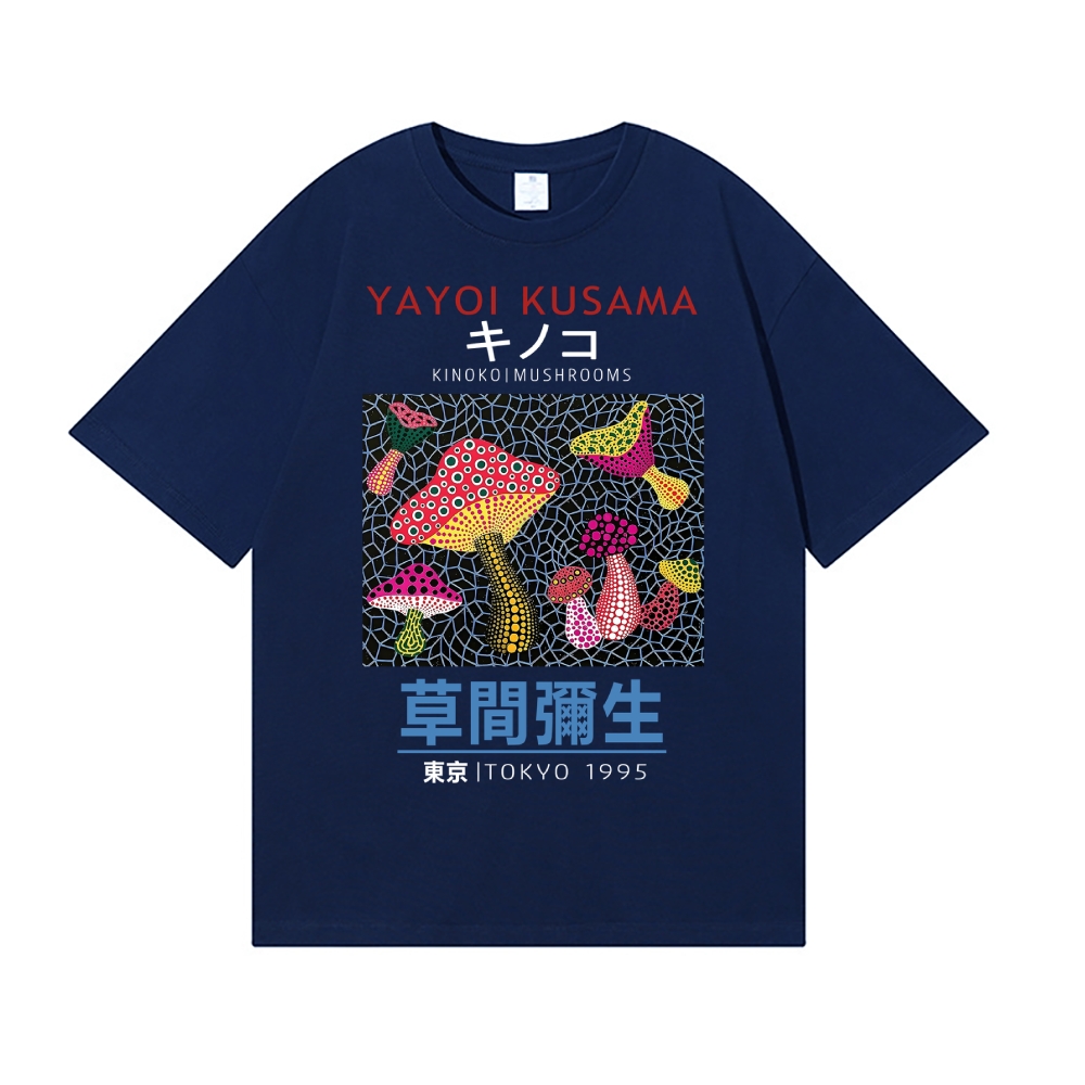 Yayoi Kusama Mushrooms Japanese Style Classic Tee
